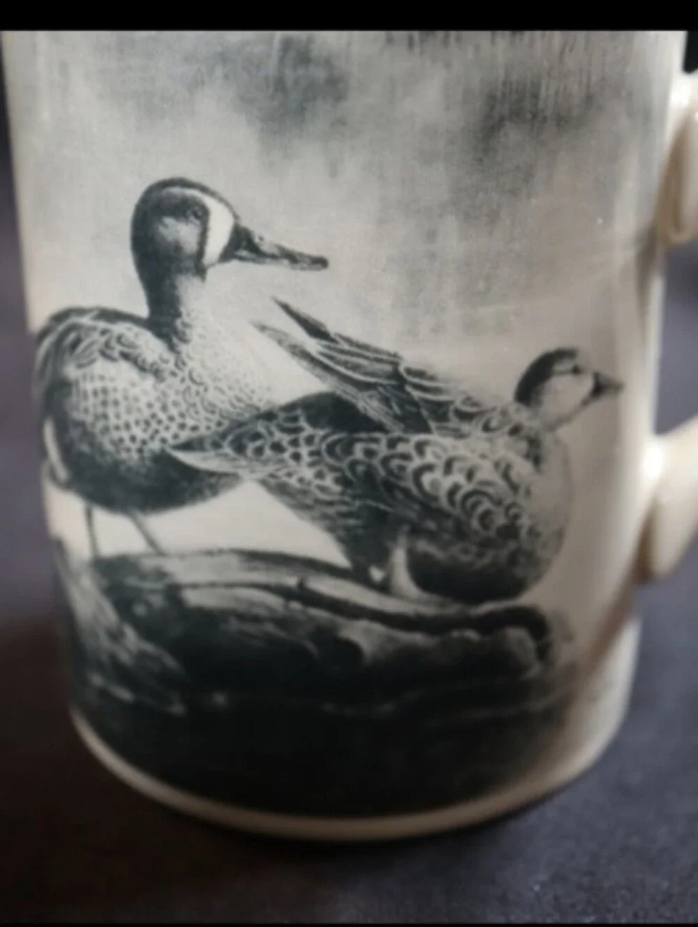 Vintage Field & Stream Collectible Coffee Mugs Set of 3 with Caribou & Ducks
